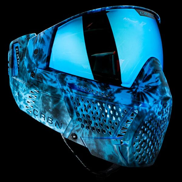 CRBN Zero GRX Tie-Dye Lagoon Paintball Mask - Less Coverage