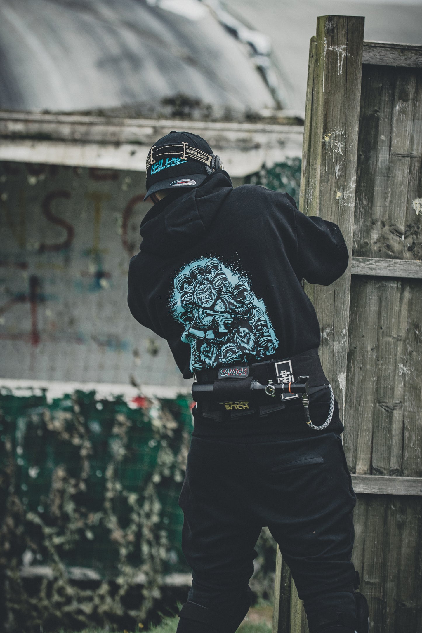 Yeti Labs Frenzy Hoody - Black & Hyper Blue